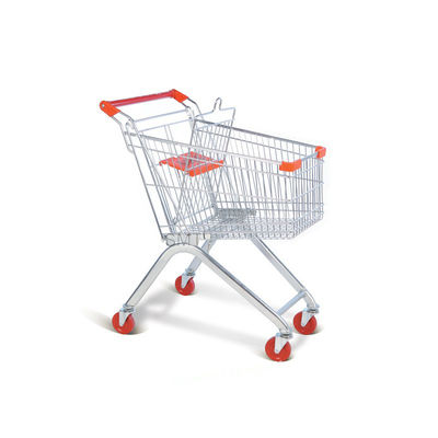kwaliteit  Cheap Folding European Metal Supermarket Shopping Trolley Grocery Cart For Sale fabriek