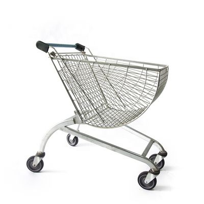 kwaliteit  Custom Korean round fshion style round shopping cart Shunhong shopping cart escalator shopping trolleys for supermarket fabriek