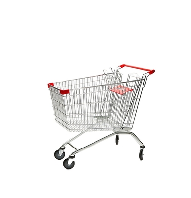 Durable + Trolley Neodream Logo Zinc Plated Supermarket Free Push Shopping Corrosion Protection Supermarket Cart 4 Wheels Supermarket Trolley Metal Grocery Carts