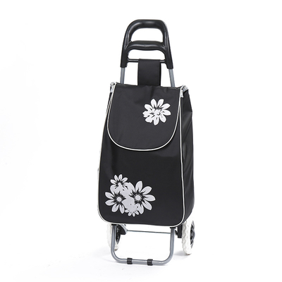 2 Wheel Folding Grocery Cart Folding Vegetable Shopping Bag Storage Trolley