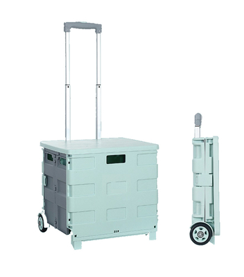 Durable Customized Brand Plastic Grocery Cart Folding Folding Colorful Folding Trolley Trolley With Wheels Manufacturer