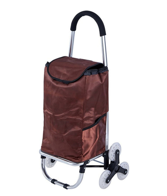 Six-Wheel Folding Lightweight Folding Stair Trolley Climbing Cart Shopping Bag