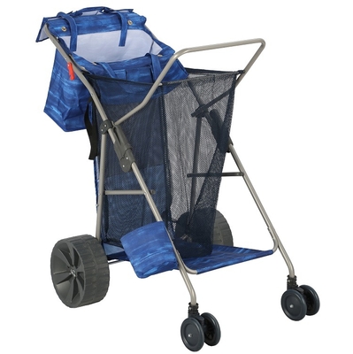 With Front Wheels Large Capacity Beach Garden Tool Camping Folding Shopping Trolley Swivel Wagon Wonder Cart