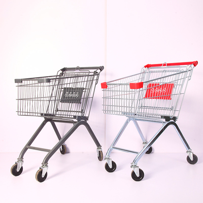 Durable Small Foot Metal Supermarket Trolley Grocery Cart Dolls Toys Supermarket Shopping Trolley With Wheels